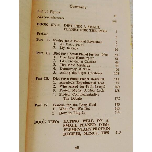 DIET FOR A SMALL PLANET By Frances Moore Lappe *Excellent Condition* 1983 PB Vtg - Picture 4 of 14